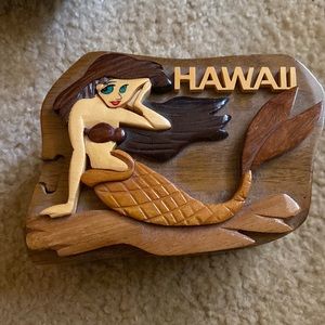 Wooden Little mermaid jewelry box